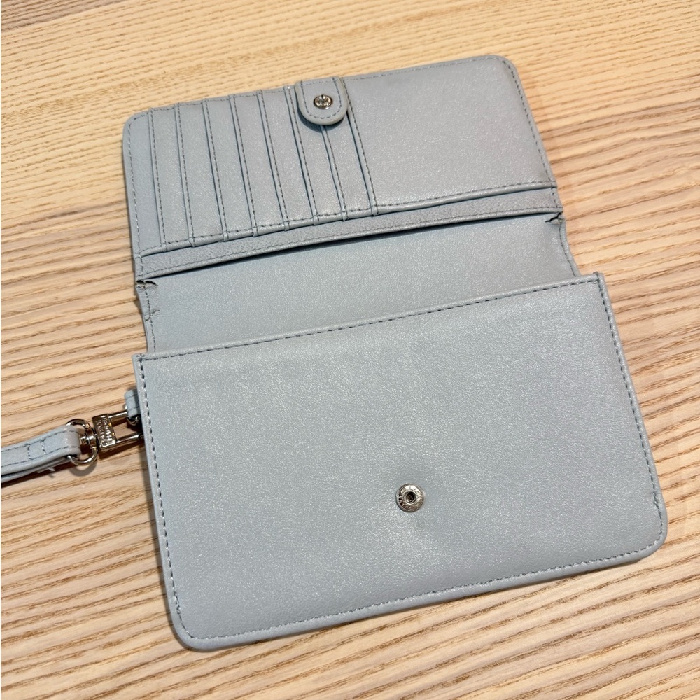 Excellent Condition Steve Madden Blue Wallet Purse Wristlet Micro Bag - Picture 8 of 14